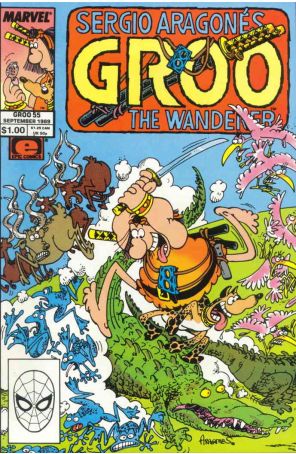 Groo the Wanderer 55 published by Epic with cover art by Sergio Aragonés