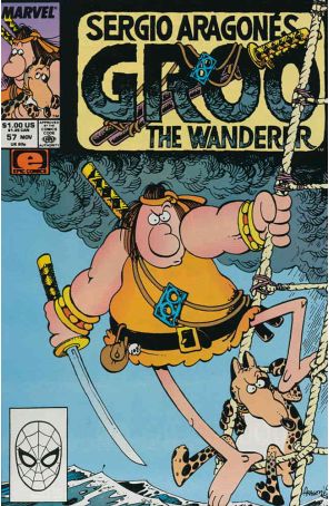 Groo the Wanderer 57 published by Epic with cover art by Sergio Aragonés