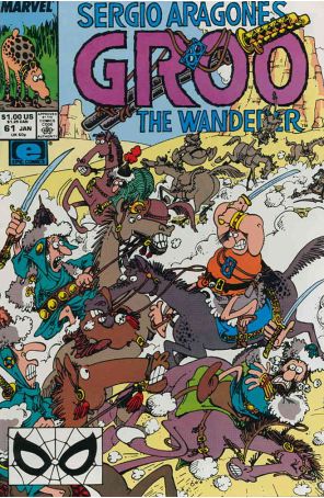 Groo the Wanderer 61 published by Epic with cover art by Sergio Aragonés