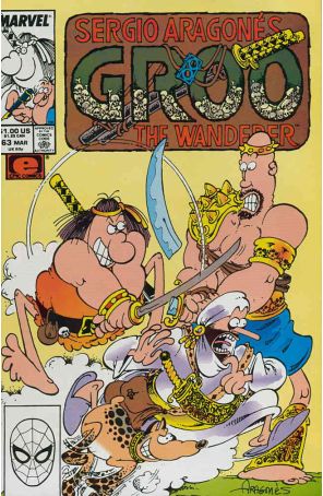 Groo the Wanderer 63 published by Epic with cover art by Sergio Aragonés