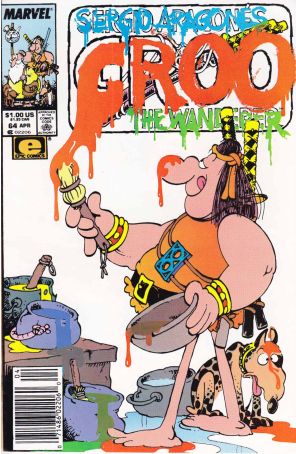 Groo the Wanderer 64 (Newsstand) published by Epic with cover art by Sergio Aragonés