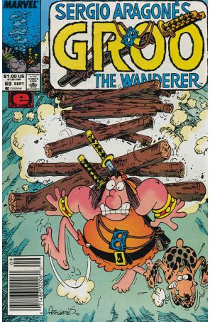 Groo the Wanderer 69 (Newsstand) published by Epic with cover art by Sergio Aragonés