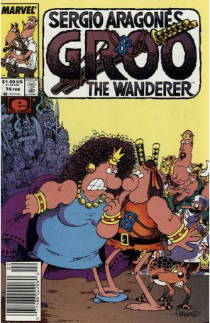 Groo the Wanderer 74 (Newsstand) published by Epic with cover art by Sergio Aragonés