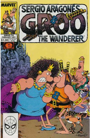 Groo the Wanderer 74 published by Epic with cover art by Sergio Aragonés