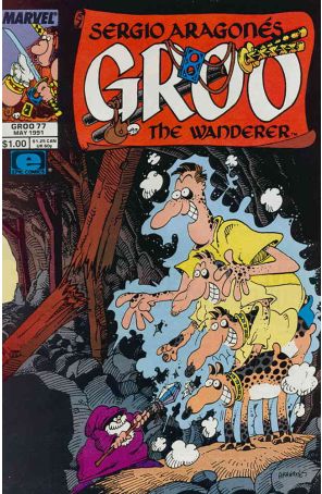Groo the Wanderer 77 published by Epic with cover art by Sergio Aragonés