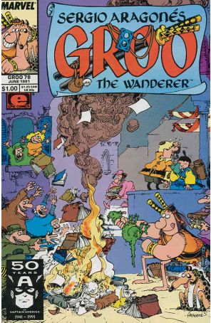 Groo the Wanderer 78 published by Epic with cover art by Sergio Aragonés