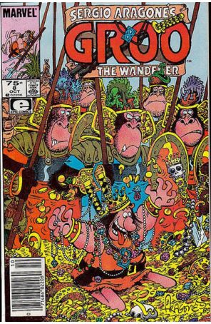 Groo the Wanderer 8 (Newsstand) published by Epic with cover art by Sergio Aragonés