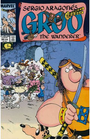 Groo the Wanderer 86 published by Epic with cover art by Sergio Aragonés