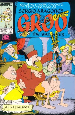 Groo the Wanderer 90 published by Epic with cover art by Sergio Aragonés