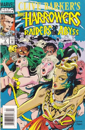 The Harrowers (Clive Barker's) 3 (Newsstand) published by Epic with cover art by Gene Colan