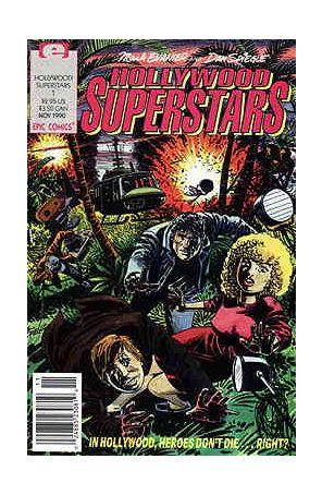 Hollywood Superstars 1 published by Epic with cover art by Dan Spiegle