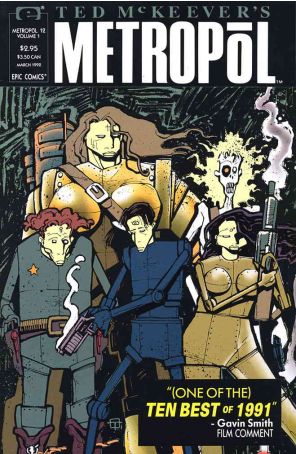 Metropol (Ted McKeever's) 12 published by Epic with cover art by Ted McKeever
