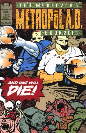 Metropol A.D. (Ted McKeever's, Vol. 2) 2 published by Epic with cover art by Ted McKeever