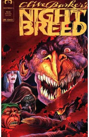 Night Breed (Clive Barker's) 5 published by Epic with cover art by Butch Guice
