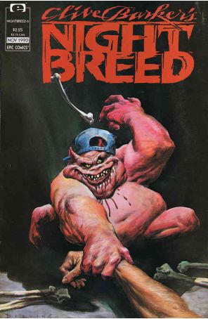 Night Breed (Clive Barker's) 6 published by Epic with cover art by Bret Blevins