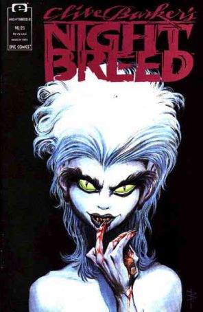 Night Breed (Clive Barker's) 8 published by Epic with cover art by Bret Blevins