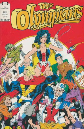 The Olympians 1 published by Epic with cover art by Gary Chaloner and Todd McFarlane