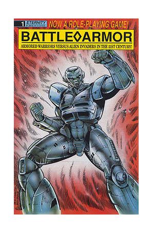 Battle Armor 1 published by Eternity with cover art by Ben Dunn
