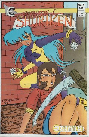 Blade of Shuriken 1 published by Eternity with cover art by Reggie Byers
