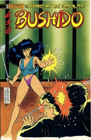 Bushido 3 published by Eternity with cover art by Lea Hernandez