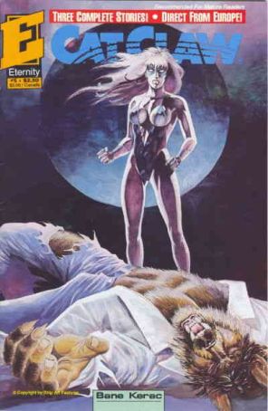 Cat Claw 5 published by Eternity with cover art by Bane Kerac