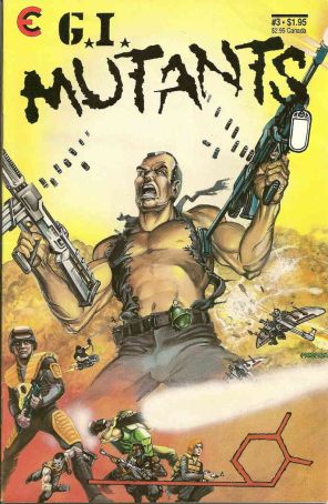 G.I. Mutants 3 published by Eternity with cover art by Rurik Tyler