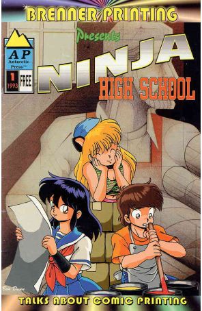 Ninja High School Talks About Comic Book Printing 1 published by Eternity with cover art by Ben Dunn