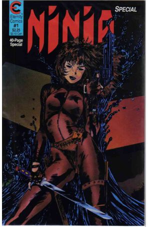 Ninja Special 1 published by Eternity with cover art by Mark Beachum
