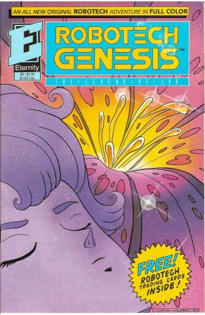 Robotech Genesis 3 (with card) published by Eternity with cover art by John Waltrip