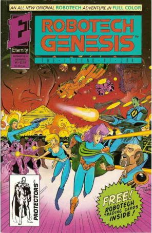 Robotech Genesis 6 (with card) published by Eternity with cover art by Jason Waltrip