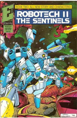 Robotech II: The Sentinels Book II 18 published by Eternity with cover art by John Waltrip