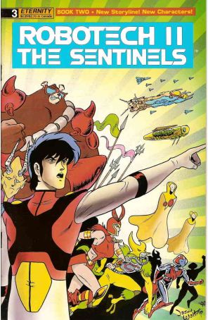 Robotech II: The Sentinels Book II 3 published by Eternity with cover art by Jason Waltrip
