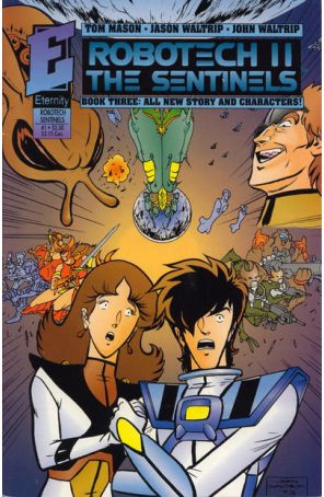 Robotech II: The Sentinels Book III 1 published by Eternity with cover art by John Waltrip and Moose Baumann