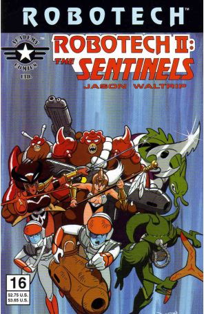 Robotech II: The Sentinels Book III 16 published by Academy with cover art by Jason Waltrip