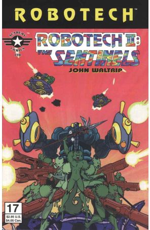 Robotech II: The Sentinels Book III 17 published by Academy with cover art by John Waltrip