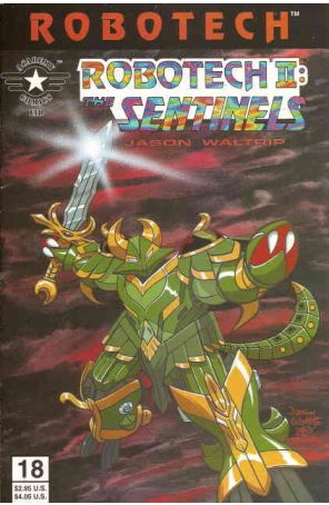 Robotech II: The Sentinels Book III 18 published by Academy with cover art by Jason Waltrip