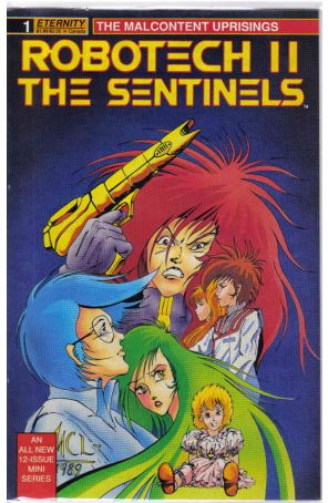 Robotech II: The Sentinels The Malcontent Uprisings 1 published by Eternity with cover art by Michael Ling