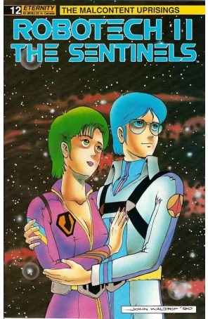 Robotech II: The Sentinels The Malcontent Uprisings 12 published by Eternity with cover art by John Waltrip