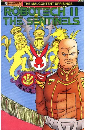Robotech II: The Sentinels The Malcontent Uprisings 6 published by Eternity with cover art by Michael Ling