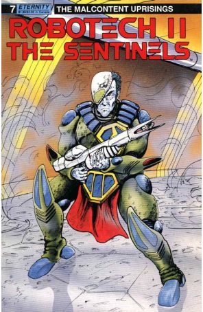 Robotech II: The Sentinels The Malcontent Uprisings 7 published by Eternity with cover art by Michael Ling