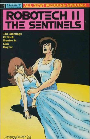 Robotech II: The Sentinels Wedding Special 1 published by Eternity with cover art by Jason Waltrip