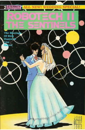 Robotech II: The Sentinels Wedding Special 2 published by Eternity with cover art by Jason Waltrip