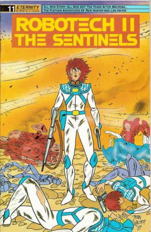 Robotech II: The Sentinels 11 published by Eternity with cover art by Jason Waltrip