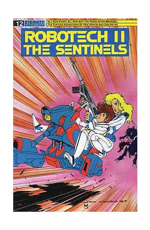 Robotech II: The Sentinels 12 published by Eternity with cover art by John Waltrip