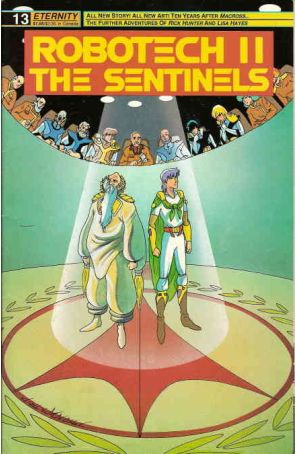 Robotech II: The Sentinels 13 published by Eternity with cover art by Jason Waltrip