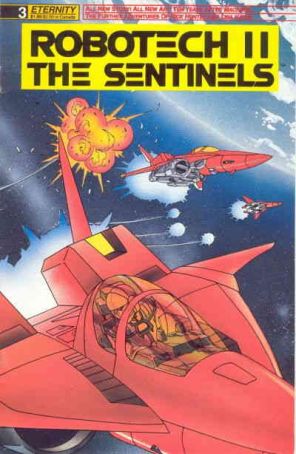 Robotech II: The Sentinels 3 published by Eternity with cover art by Jason Waltrip