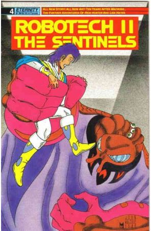 Robotech II: The Sentinels 4 published by Eternity with cover art by John Waltrip