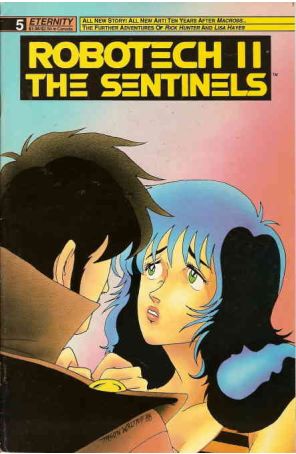 Robotech II: The Sentinels 5 published by Eternity with cover art by Jason Waltrip