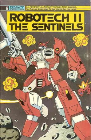 Robotech II: The Sentinels 9 published by Eternity with cover art by Jason Waltrip