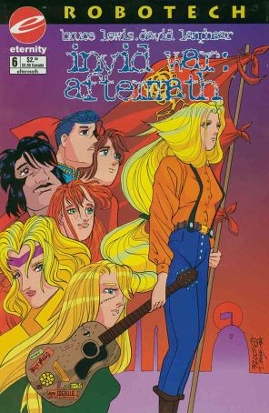 Robotech: Invid War Aftermath 6 published by Eternity with cover art by Bruce Lewis